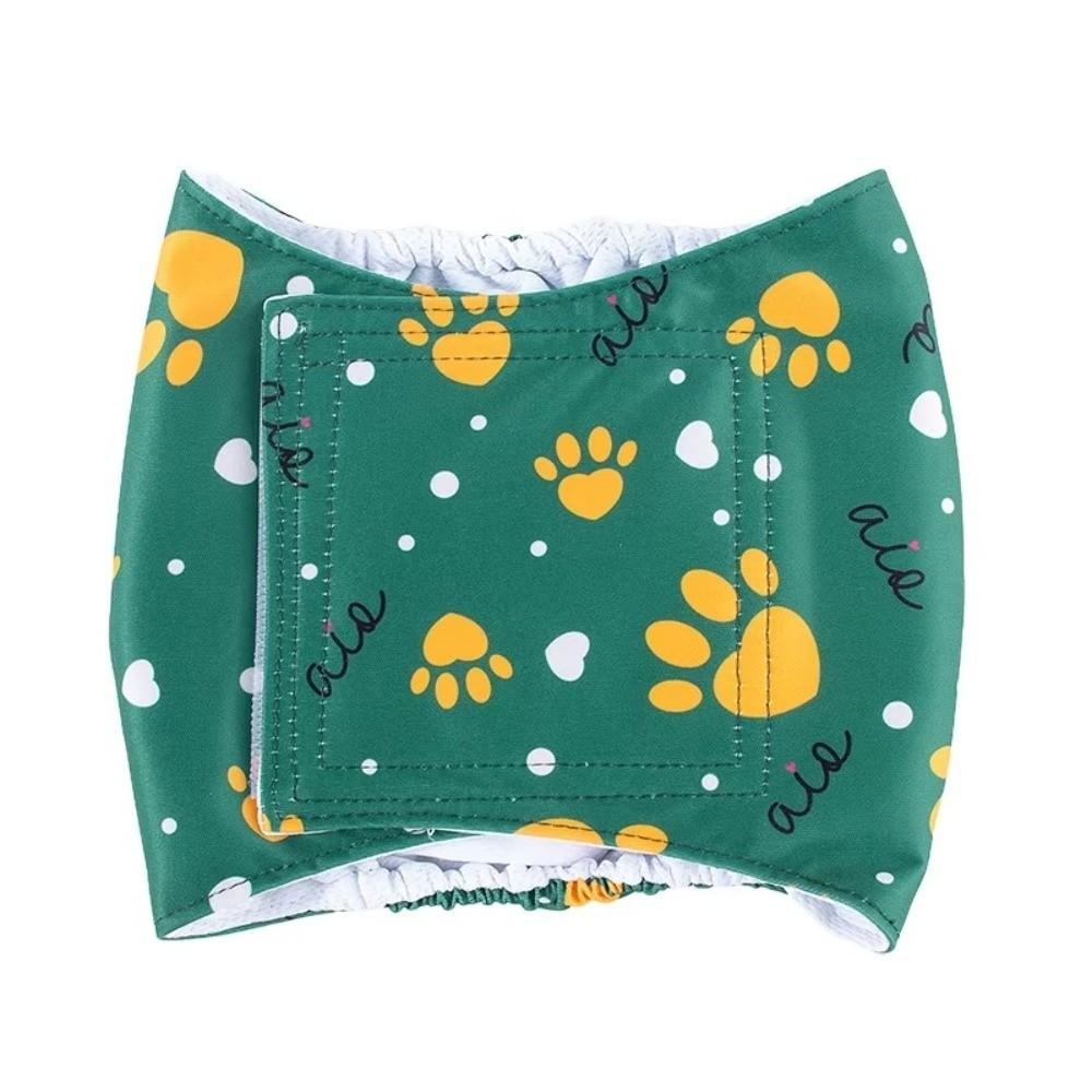 Fashion Cute Dog Paw Print Male Dog Diapers Dog Diaper Reusable Washable Belly Bands Doggie Diapers Male Dogs Wraps