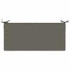 2 Piece Bench Cushions SOEST 100percent  Polyester Gray 120 X 50 X 8 Cm