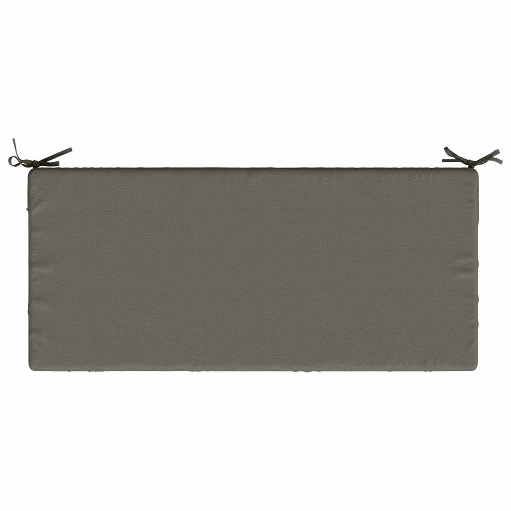 2 Piece Bench Cushions SOEST 100percent Polyester Gray 120 X 50 X 8 Cm