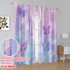 2D Flat Printing 2pcs Drapes Butterfly 00 Durable Polyester,Without Electricity Family Party Applies To Holiday Portraits and