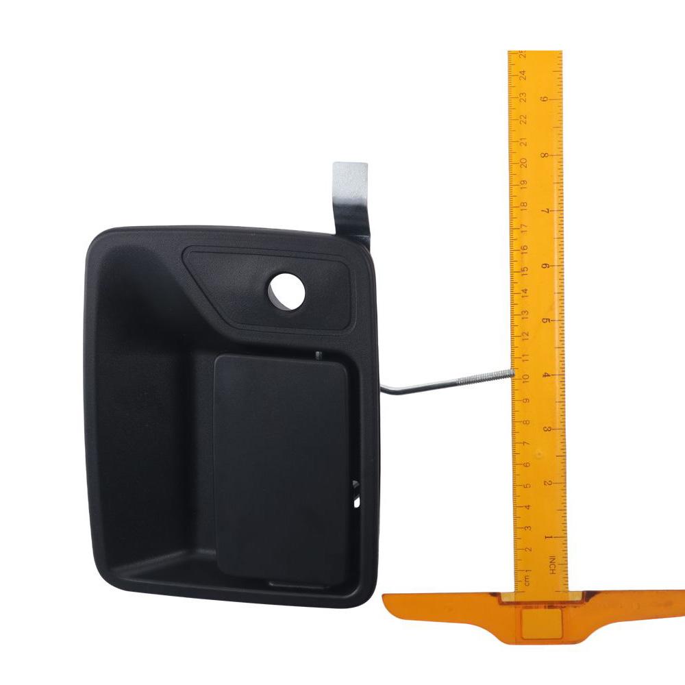 1pcs 17.5x13.6cm(6.89x5.35in) Exterior Door Handle Outside Side Black Outside Door Handle Front 7C3Z2522405AA Car Accessories