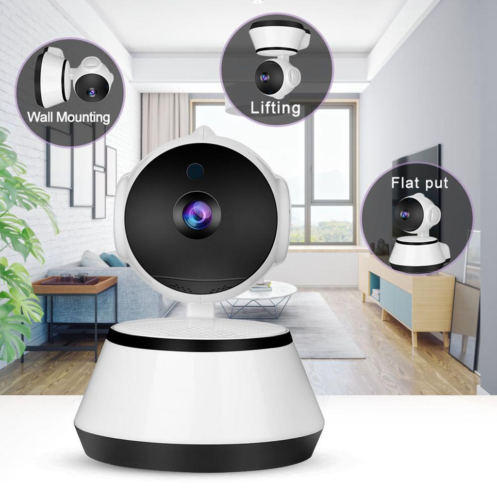 Cameră video inteligentă PTZ wireless WIFI de 1MP, monitor pentru bebeluși, viziune nocturnă IR, securitate la domiciliu