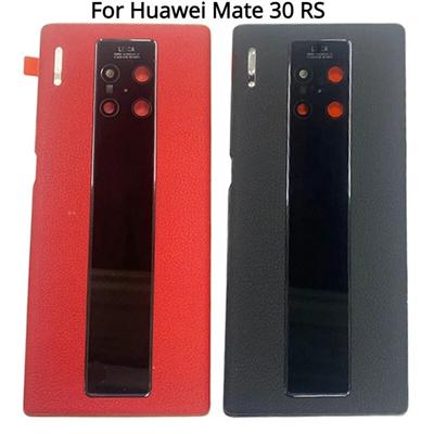 Tampa da bateria traseira da porta traseira do alojamento para Huawei Mate 30 RS tampa traseira com logotipo da lente da câmera peças de reparo
