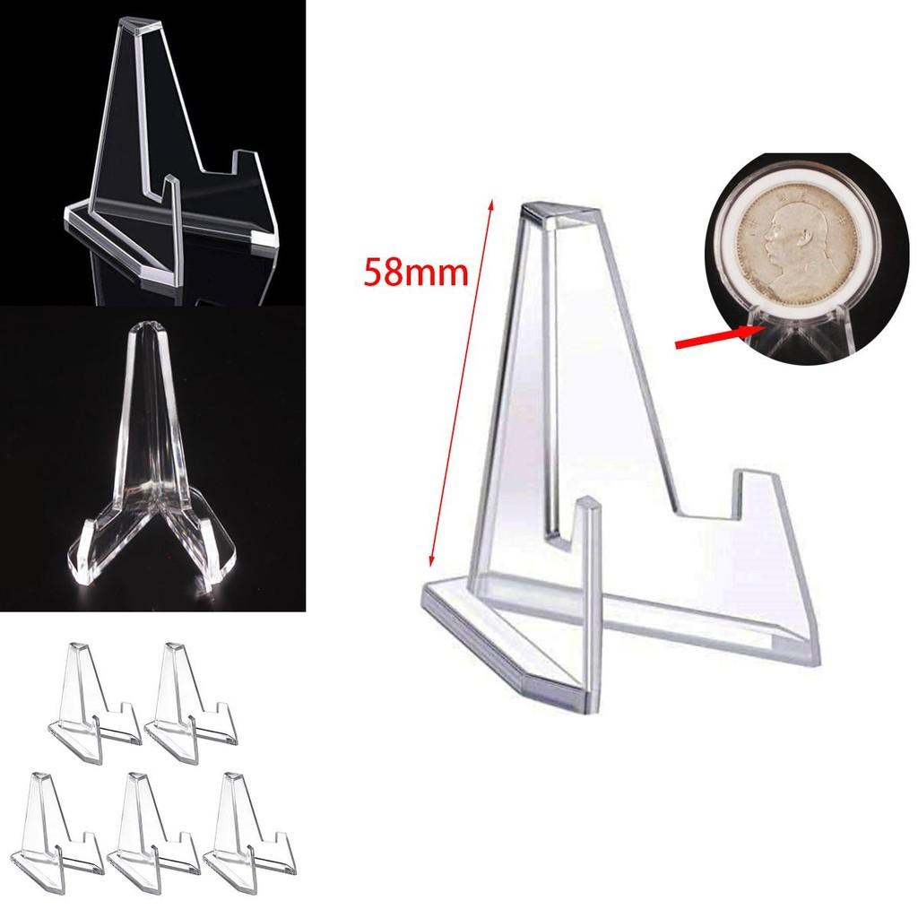 Mini Acrylic Coin Display Rack Transparent Stand For Showcasing Commemorative Coins And Art Pieces