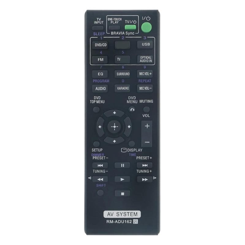 

RM-ADU162 Replacement Remote Control Fit for SSTS123 SSCT123 SST124 WW-TS124 DAV-TZ140 HBD-DZ170 Systems Accessories 1