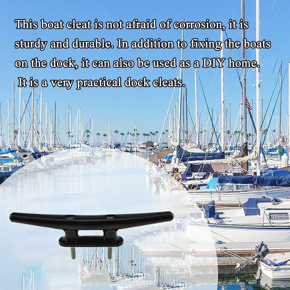 Boulon d'ancre de bateau en nylon – Boulon d'ancre de quai avec vis en acier inoxydable, Pour kayak, canoë, petit bateau, Décoration d'intérieur DIY (Plusieurs tailles, Noir)