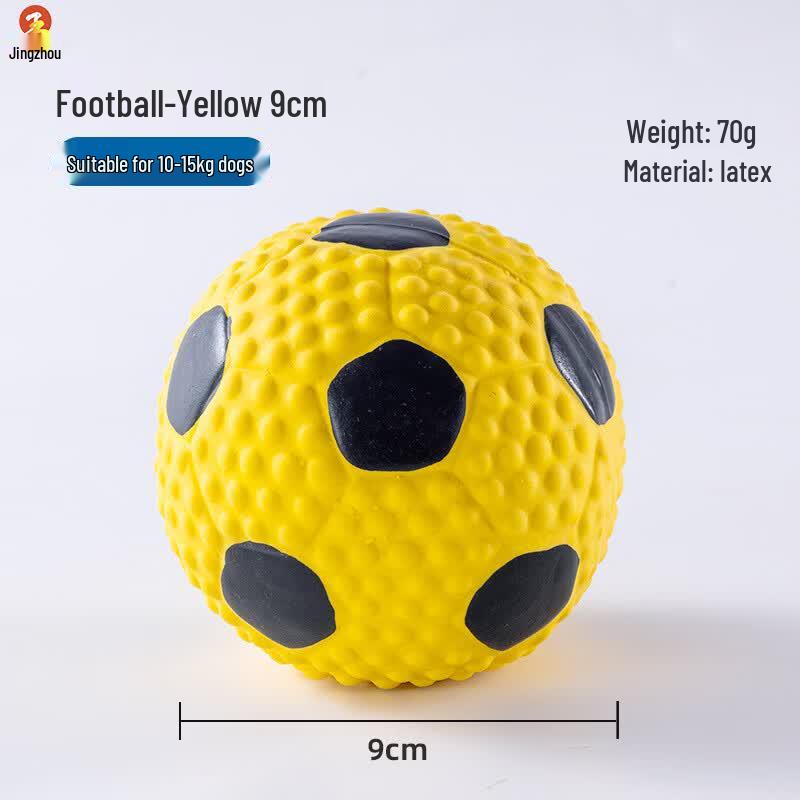 Jingzhou Latex Squeaky Smiley Dog Chew Toy Ball