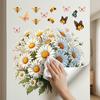 Static Window Clings Flower Butterfly Bee Wall Sticker Self Adhesive Removable Vinyl Decal
