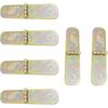 Folding Flip Hinge Metal Folding Table Butler Tray Backflap Hinges 6Pcs