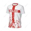 JERSEY T-shirt Football Soccer United Kingdom England UK 3D Print Flag National CHEER Short Sleeve Training Round Neck Sport Uniform Unisex Men Women