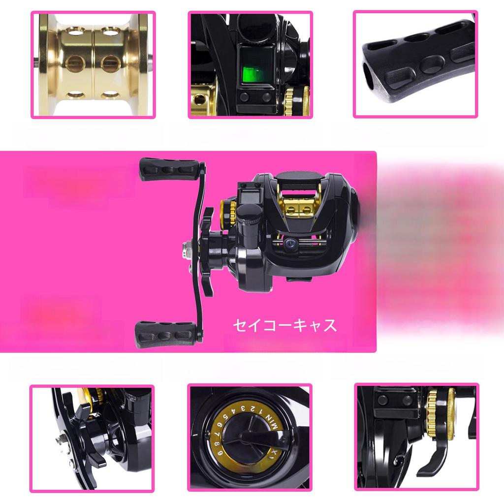 Digital Display Dual-Line Cup Sea Fishing Reel for Long-Distance Casting