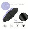 1pc Anti-Uv Mini Umbrella For Sunny And Rainy Days, Portable With Uv Coating And 6 Reinforced Ribs  Beach Umbrella