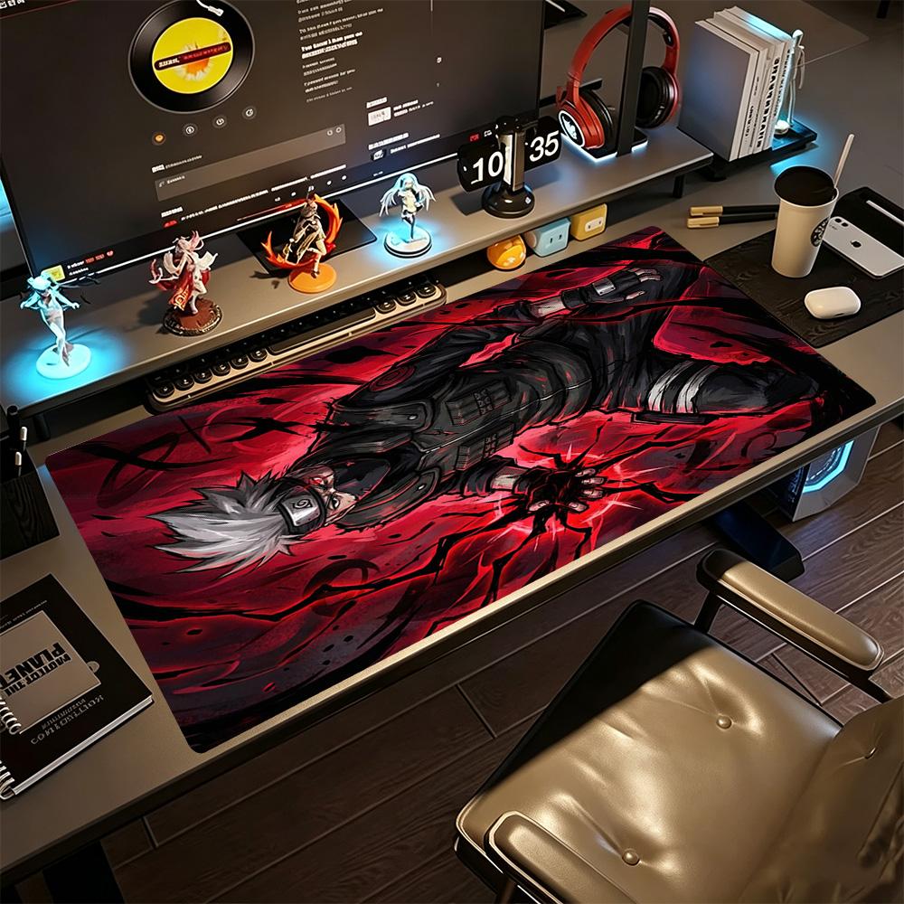 Naruto Großes Mauspadd Gamer Mauspadd Schreibtisch Mauspadd Rutschfeste Gummibasis Gaming Zubehör Ideales Geschenk für Gamer