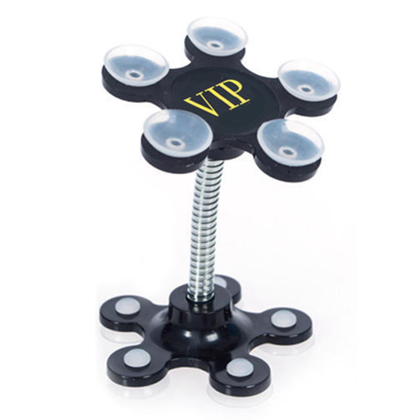 

Автомобильный держатель для мобильного телефона с двойной присоской, присоска в форме лепестка, универсальный автомобильный кронштейн, автомобильная подставка для сотового телефона чёрный