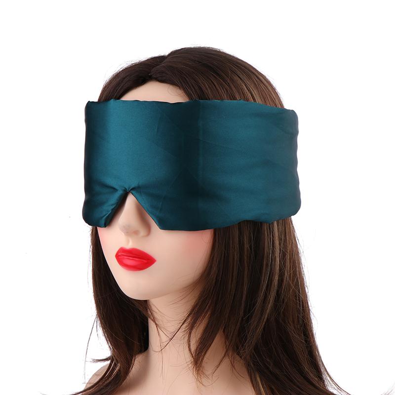 Ice Silk Sleeping Mask Eyepatch Blocking Light Eye Mask Soft Padded Travel Sleeping Aid For Sleep Patch Slaapmasker