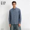 GAP Men's Loose Fit Denim Long-Sleeve Shirt