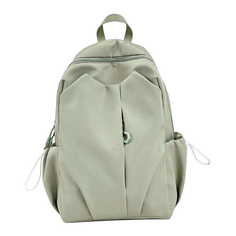 Student Schoolbag Men's Large Capacity Backpack Women's Solid Color Backpack