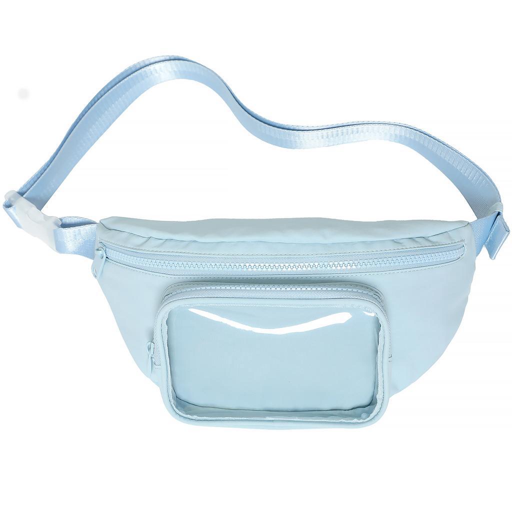 Schmerztasche, Kleiner Appetit, Schmerzschicht Brusttasche, Damen Frühling und Sommer Transparente Tasche, Leichte Wasserdichte Nylon Umhängetasche, Herren Bauchtasche