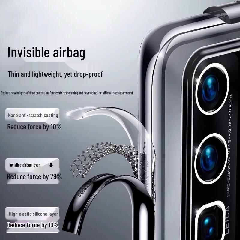 POZZO Anti-Yellowing Transparent Phone Case for Huawei