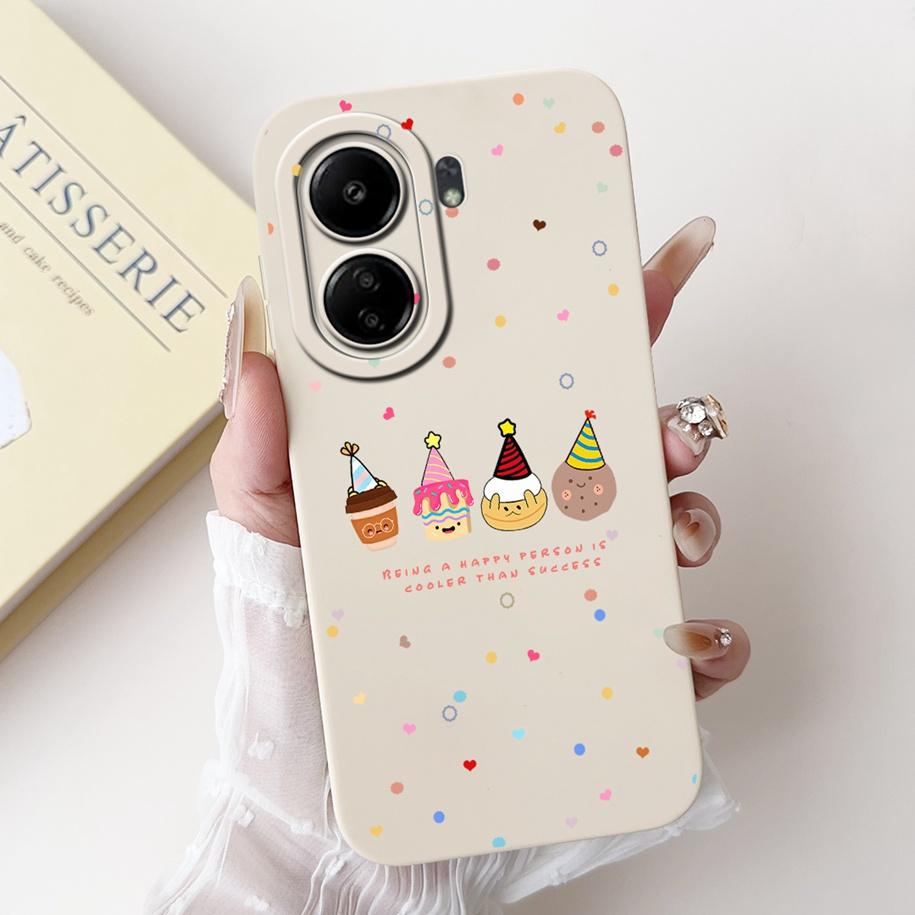 For Xiaomi Redmi 13C 4G Case Cute Cartoon Panda Capa Shockproof Silicone Phone Cover For Xiaomi Poco C65 Redmi13C 13 C 4G Bumper
