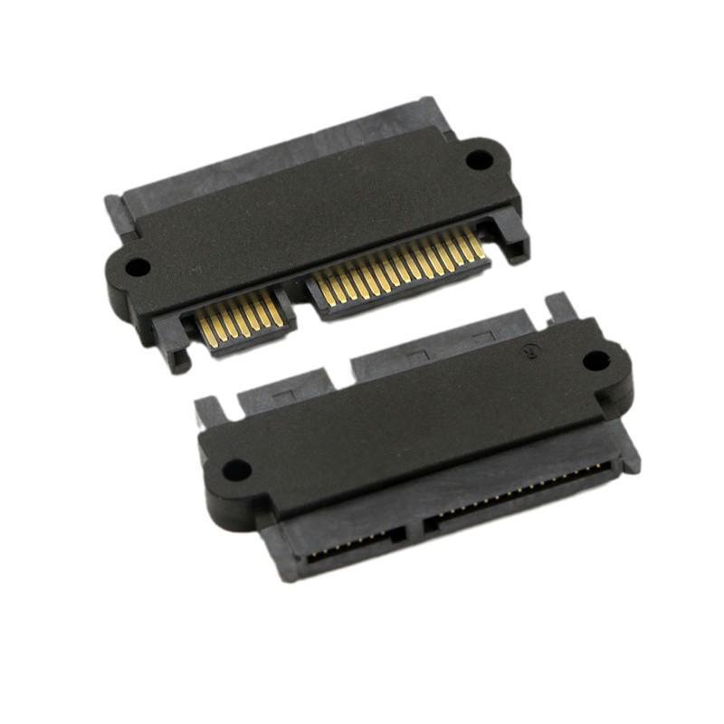 SATA 22-Pin 7+15 Male To Female Adapter for Power and Data