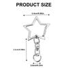 10PCS Star Shape Keychains Unique Figure 8 Designs Alloy Texture Suitable for Fashion Enthusiasts and Gift Lovers