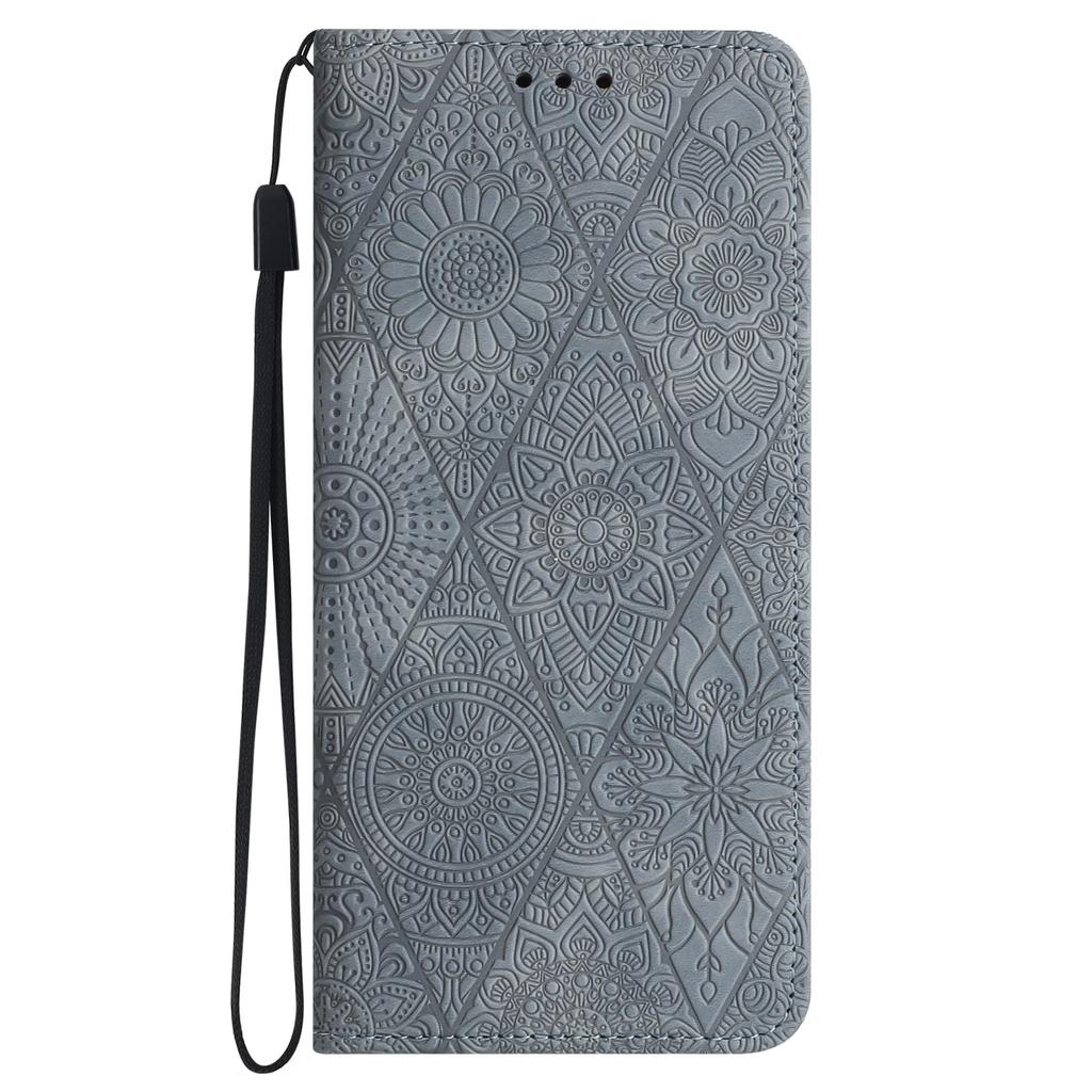 For Xiaomi Redmi 13 5G/13 4G Case Imprinted Flower Wallet Stand Leather Phone Cover