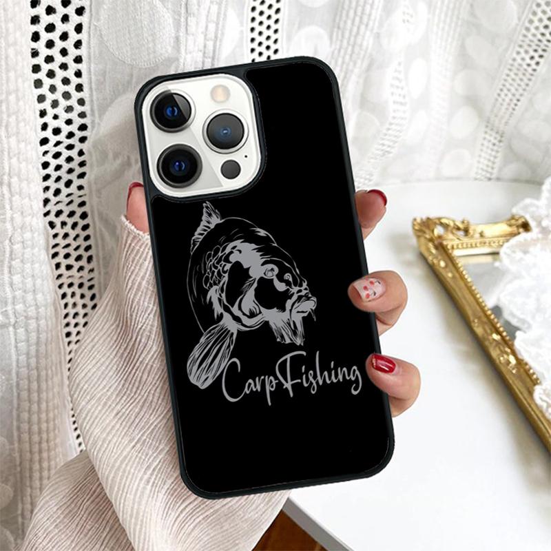 Carp Fishing Fish Phone Case Cover For iPhone 17 Air 16 15 14 Plus for Apple 16 11 12 13 Pro Max Coque