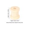 300Pcs Polished Wooden Bobbins Unfinished Barrel Shaped Spools Smooth Empty Wood Spools  DIY Craft