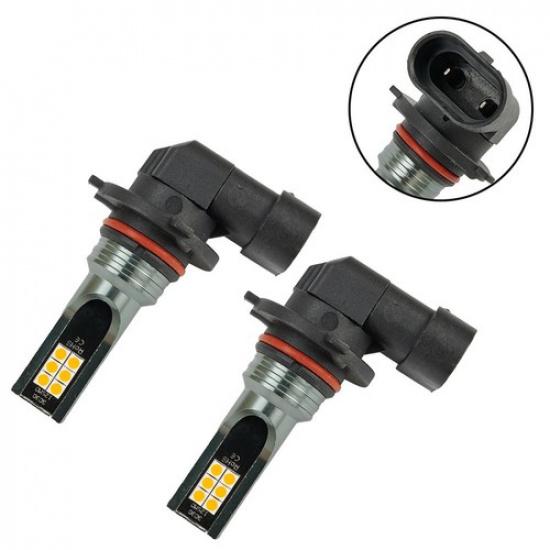 2X 9006 HB4 LED Headlight Bulbs Kit Fog Lights Upgrade 108W 3000K Golden Yellow