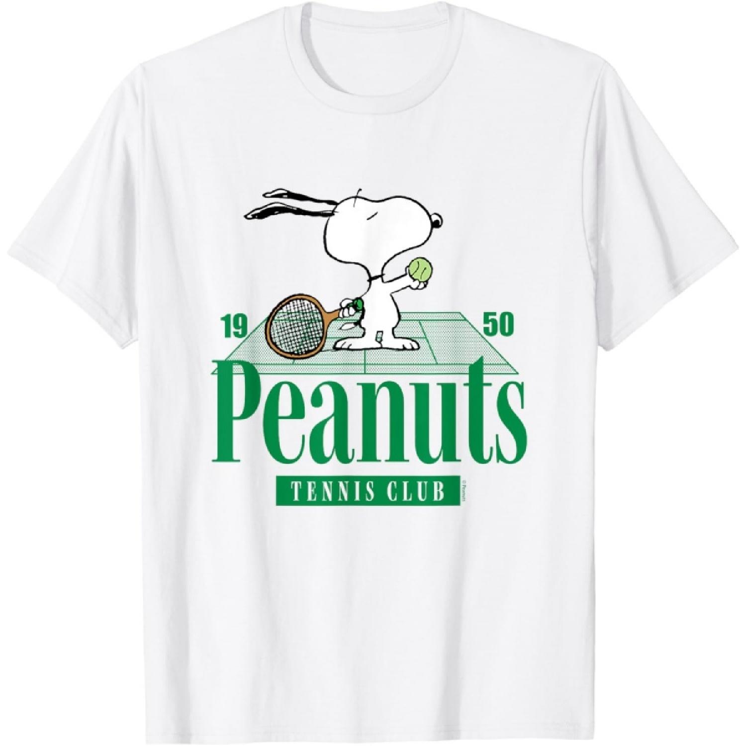 

Peanuts - Peanuts Tennis Club T-Shirt XXXXXL білий
