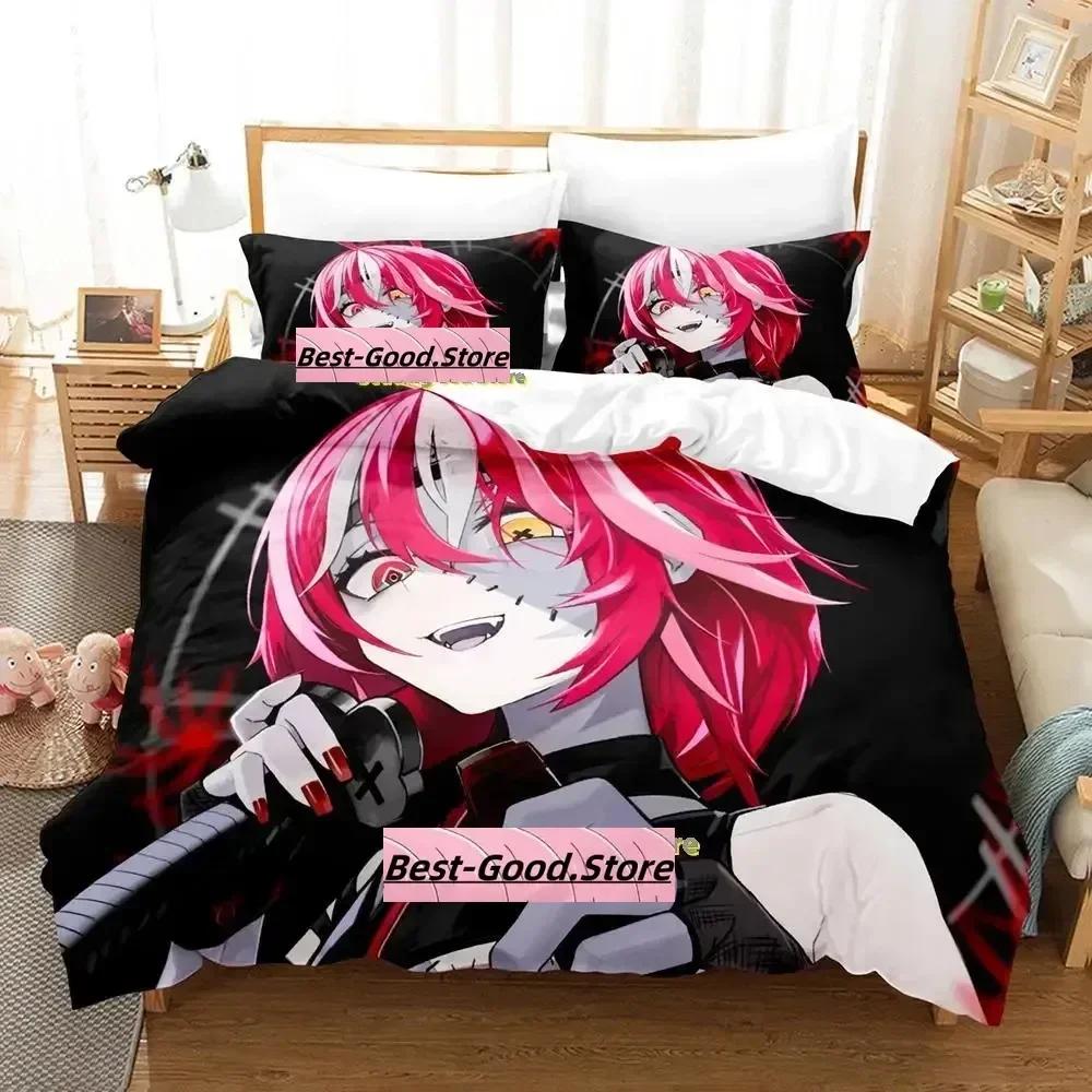 Kureiji Ollie Bedding Set Single Twin Printed Bed Set With Pillowcase Bed Duvet Cover Soft Single Double Queen Super King Size