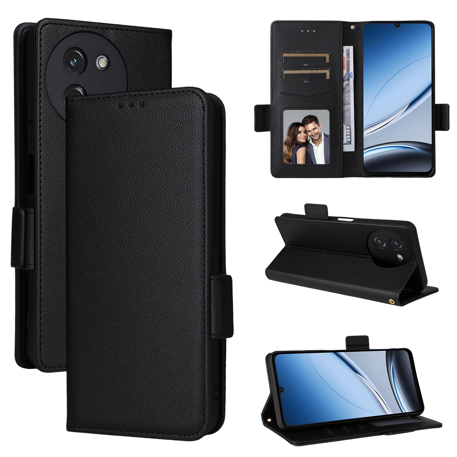 

Чохол-книжка для Doogee Note 59/Note 59 Pro з PU шкіри, захист всього корпусу з [блокуванням RFID], протиударний, міцний, ретро чохол для телефону Doogee Note59/Note 59 Pro чорний