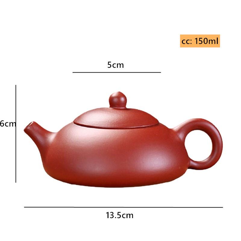 

150 мл традиционный заварочный чайник из необработанной руды фиолетовой глины китайский исинский каменный чайник-лопатка домашний антикварный фильтр чайник чайный сервиз аксессуары красный