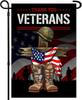 Veterans Day Garden Ag Vertical Double Sided Memorial Day, Fourth of July, Set of 2 Veterans House Ags 28x40 & Garde KKX EEL