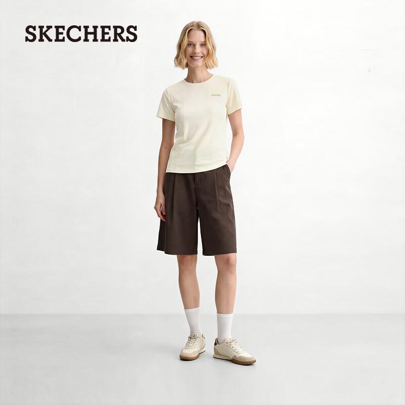 Женские модные широкие плетеные шорты-бермуды Skechers L226W113 L