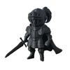 Mini Size Ornament, 3D Printed Knight Shape One-piece Molding Figurine, Dark Style Cartoon Design Decompression Desktop Decoration