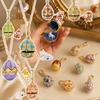 Opened Design Easter Egg Necklace Chinese Style Zodiac Pendant Necklace  Jewelry Gift