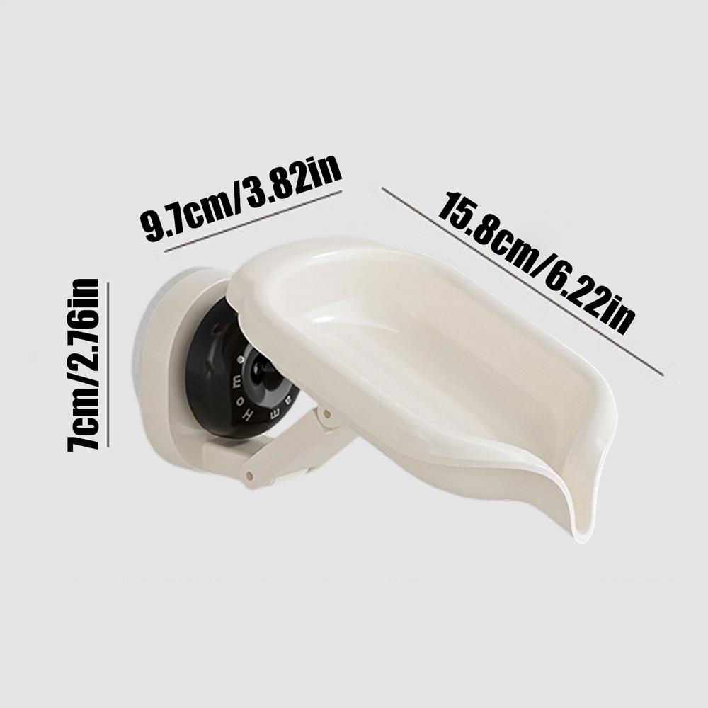 Soap Box Creative Draining Soap Storage Rack Punch Free Suction Cup Cute Household Shelf Bathroom Artifact