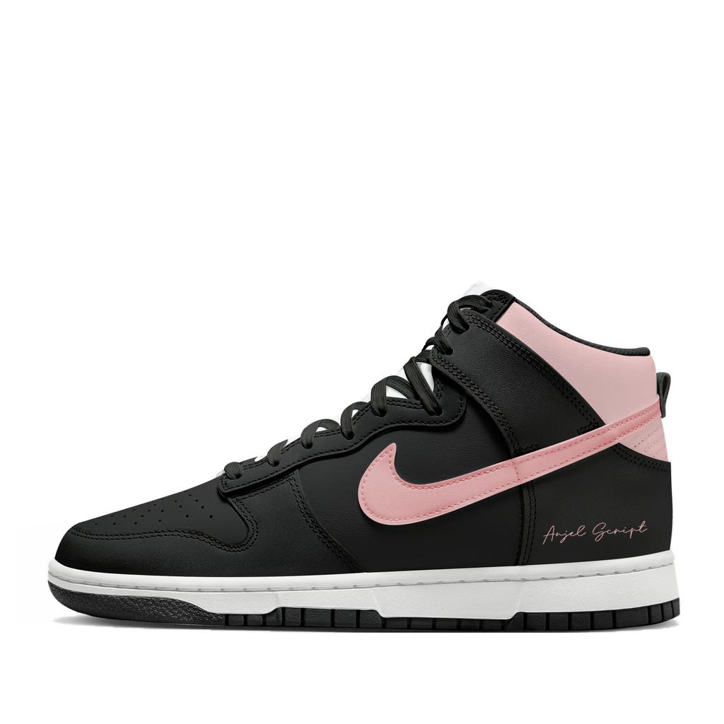Nike Dunk Thermal Cushioning Abrasion Resistant High top Skateboard Shoes Women's Black DD1869-103(Team661-)
