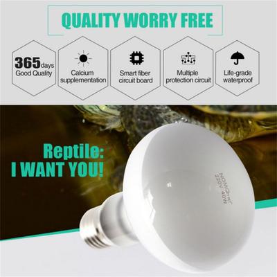 Practical Basking Sun Lizards Turtle Basking Heating Lamp Reptile Lamp Bulb Day Night UVA