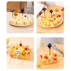 10/6Pcs Creative Cartoon Fruit Fork Plastic Small Fork Sweet Mouth Cake Forks