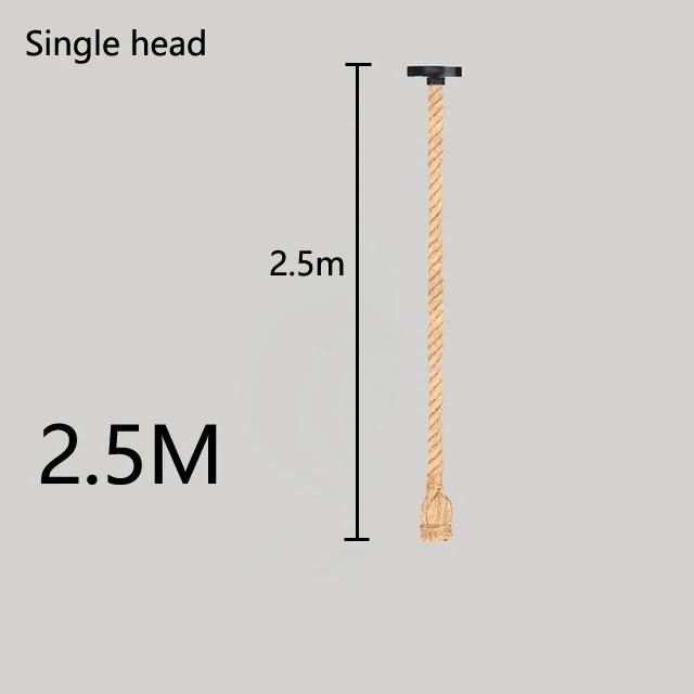 Industrial E27 Vintage Hemp Rope Pendant Lights Attic Personality Indoor Lightings for Loft/Living Room/Bar Pendant Chandelier
