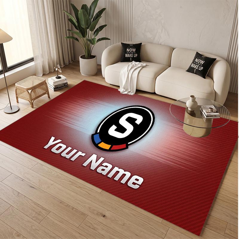 Personalized Crystal Velvet Carpet Sparta Prague Pattern Non Slip Floor Rug