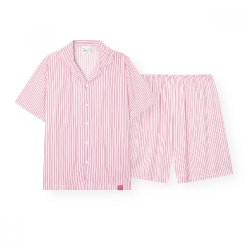 Orcite Men S Short Sleeve Pajama Set Libby Pink H126 M