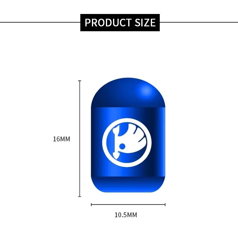 LAX4 Car Air Valve Tyre Stem Caps Ccover Decor Parts for Skoda Rapid Yeti Karoq Fabia 2 Superb Felicia Kodia Kamiq Octavia A7 Tour