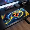 Villarreal FC Theme Pattern Mouse Pad, Soccer Logo Design XXL Gaming Desk Mat Non-Slip Computer Mouse Pad