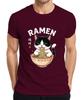 Raunisex Cat Noodles Food Japanese Funny Gift Vintage Unisexs Tshirt