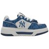 MLB New York Yankees Textile, Synthetic Leather Height Increasing Low top Skateboard Shoes Unisex Navy Blue 3ASXP025N-50NYS