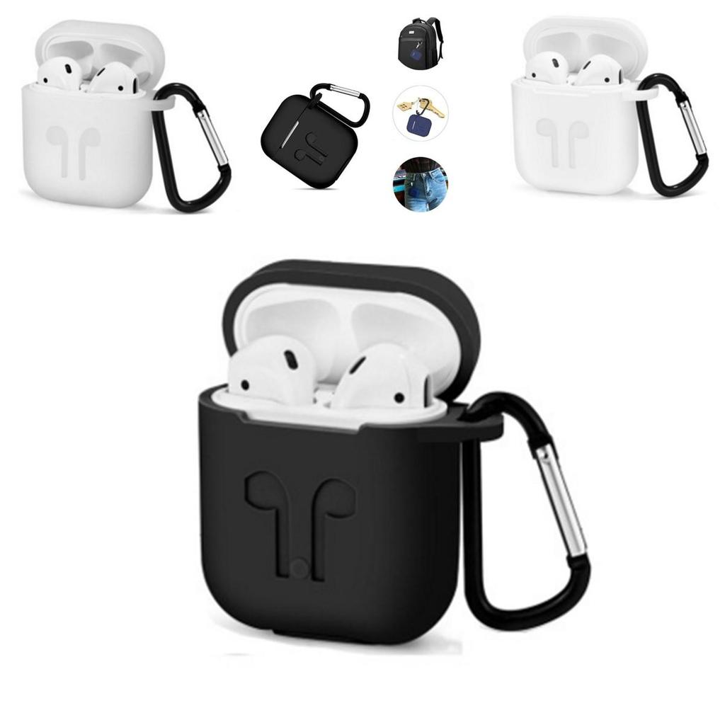 Shockproof Apple Airpods Case Cover Skin With Antilost Strap And Charging Compatibility